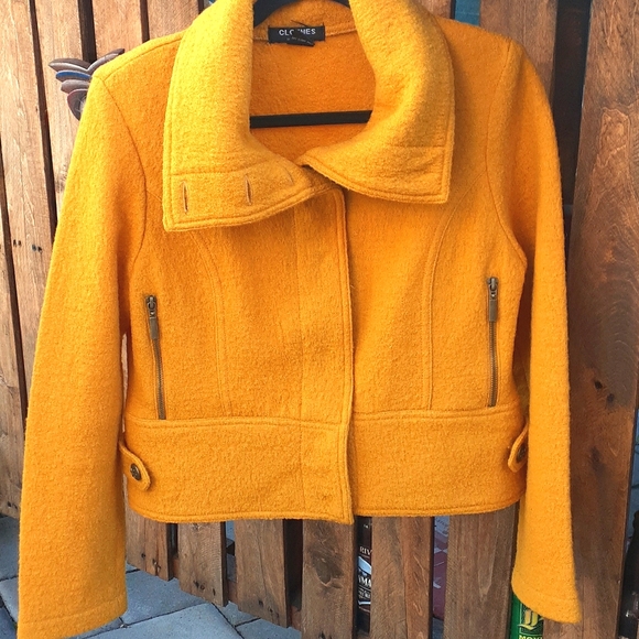 Clothes by Revue, Mustard color wool jacket - Picture 1 of 7